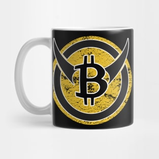 Bitcoin Logo Vintage Bull HODL Cryptocurrency Trading Mug